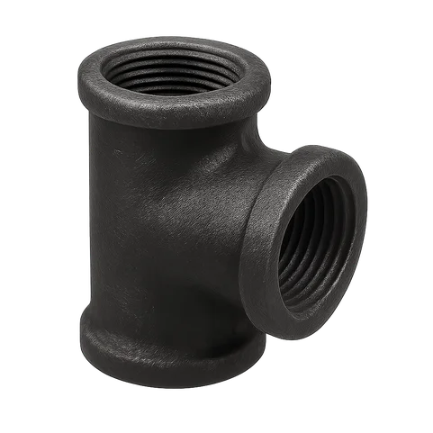 Тройник чугунный переходной оцинкованный Ду 25х20 1"х3/4" ВР/ВР